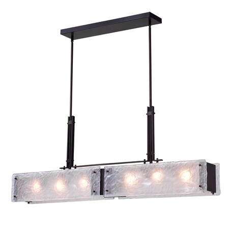 Cwi Lighting Assunta 6 Light Chandelier With Black Finish 9973P45-6-101